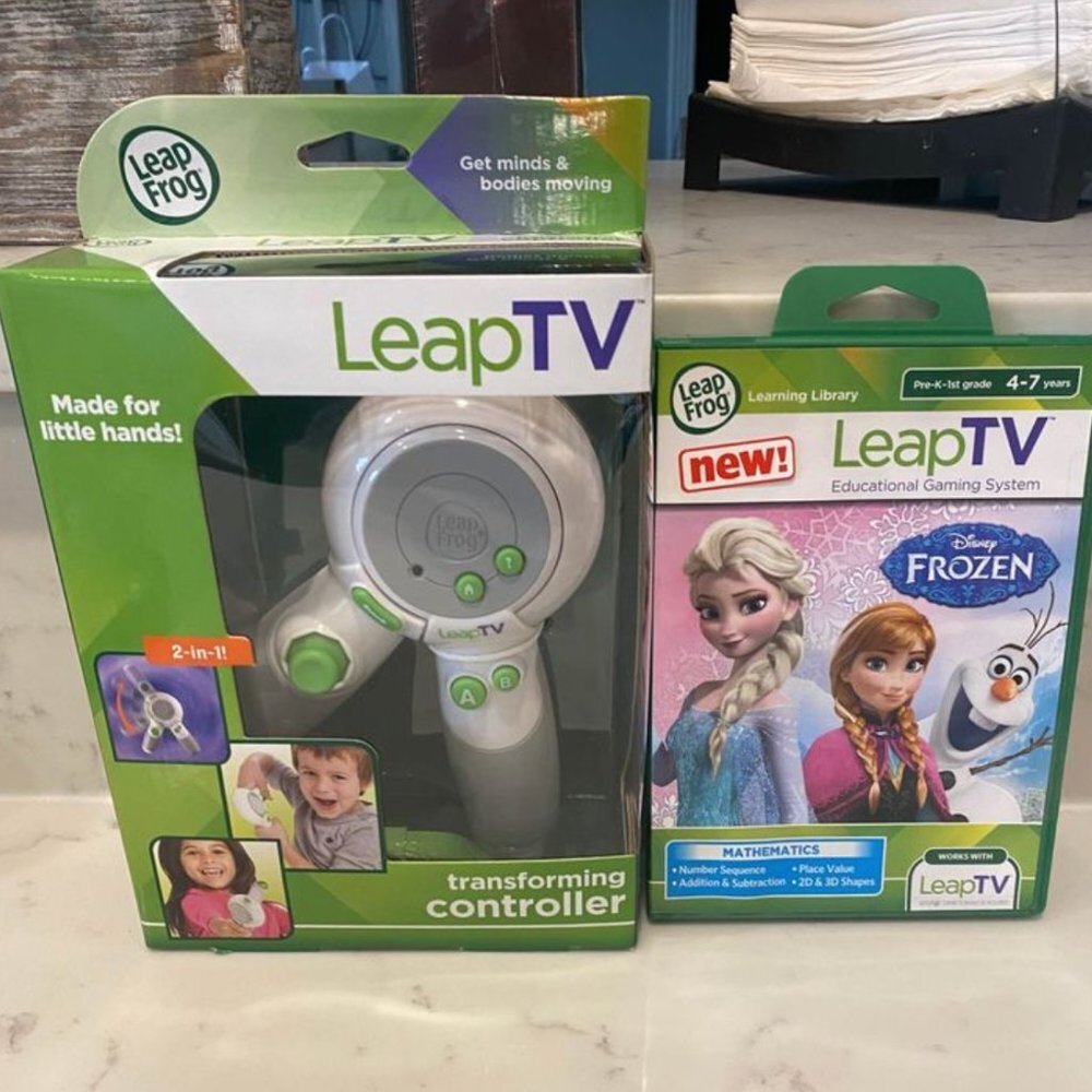 LEAP TV TRANSFORMING CONTROLLER & DISNEY FROZEN MATHEMATICS NEW IN BOX - Picture 1 of 2